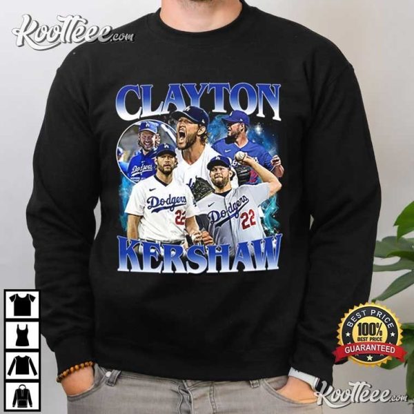 Clayton Kershaw LA Dodgers Vintage 90s T-Shirt