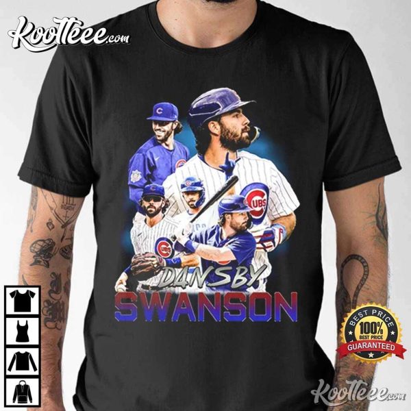 Dansby Swanson Chicago Cubs Baseball Vintage 90s T-Shirt