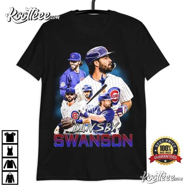 Dansby Swanson Chicago Cubs Baseball Vintage 90s T-Shirt