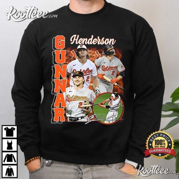 Gunnar Henderson Baltimore Orioles Vintage T-Shirt