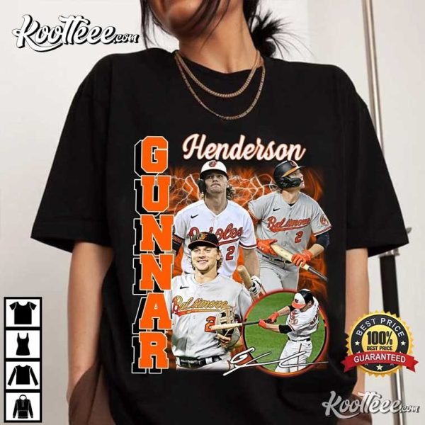 Gunnar Henderson Baltimore Orioles Vintage T-Shirt