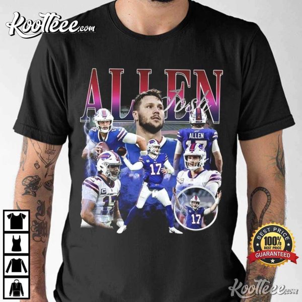 Josh Allen Buffalo Bills Vintage 90s T-Shirt