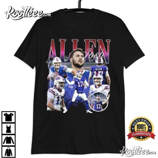 Josh Allen Buffalo Bills Vintage 90s T-Shirt