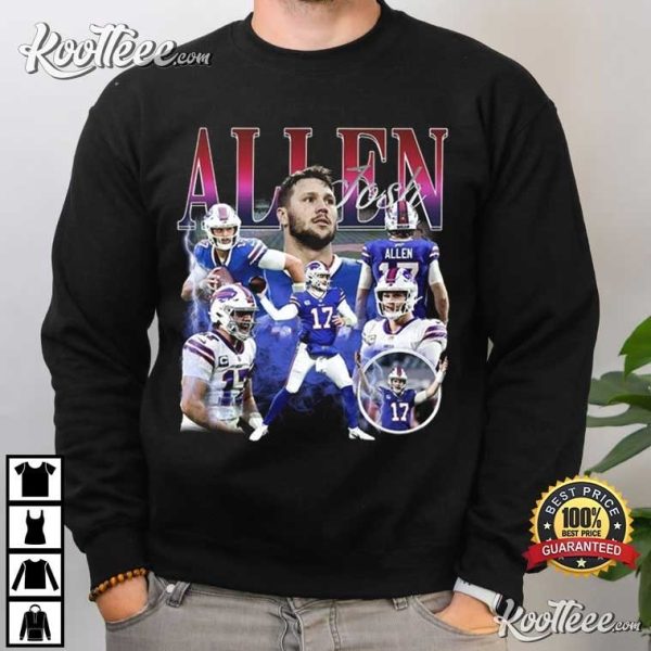 Josh Allen Buffalo Bills Vintage 90s T-Shirt