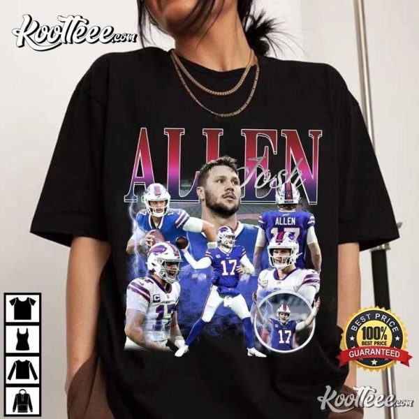 Josh Allen Buffalo Bills Vintage 90s T-Shirt