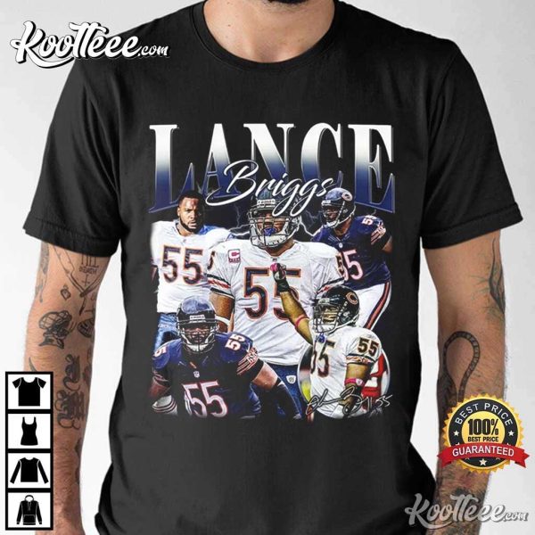 Lance Briggs Chicago Bears Football Vintage T-Shirt