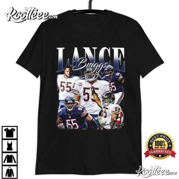 Lance Briggs Chicago Bears Football Vintage T-Shirt