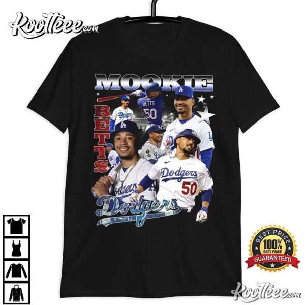 Mookie Betts Los Angeles Dodgers Vintage 90s T-Shirt