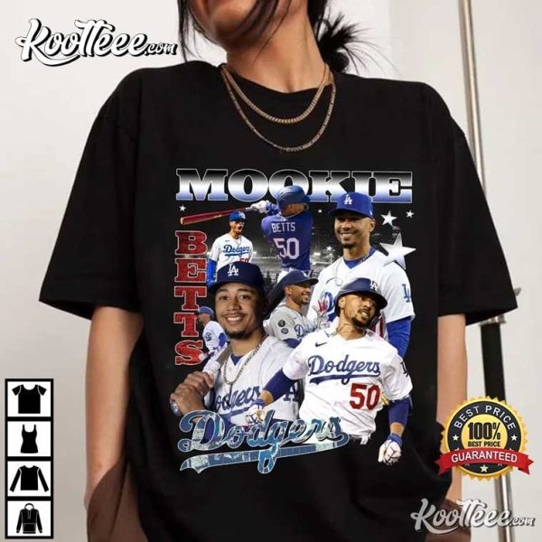 Mookie Betts Los Angeles Dodgers Vintage 90s T-Shirt