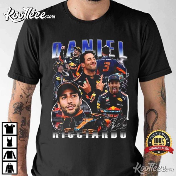 Daniel Ricciardo Vintage Racing Gift For Fan T-Shirt