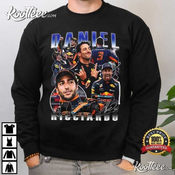 Daniel Ricciardo Vintage Racing Gift For Fan T-Shirt