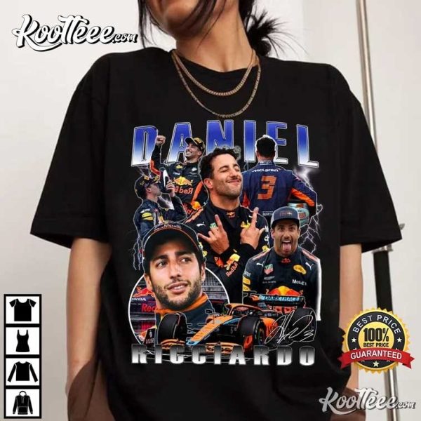 Daniel Ricciardo Vintage Racing Gift For Fan T-Shirt