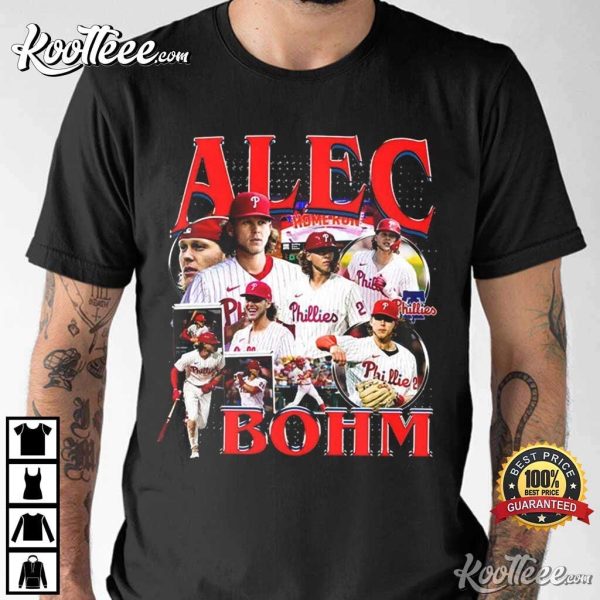 Retro Alec Bohm Philadelphia Phillies Baseball T-Shirt