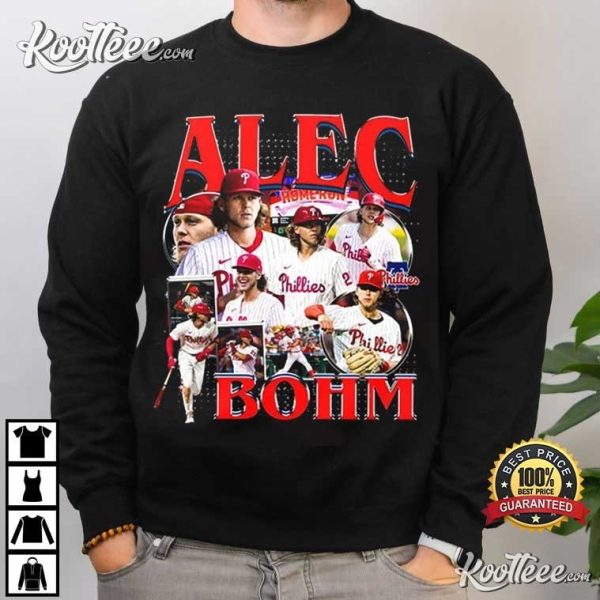 Retro Alec Bohm Philadelphia Phillies Baseball T-Shirt