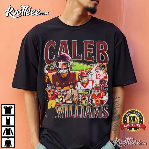 Caleb Williams Vintage 90s Football Gift T-Shirt