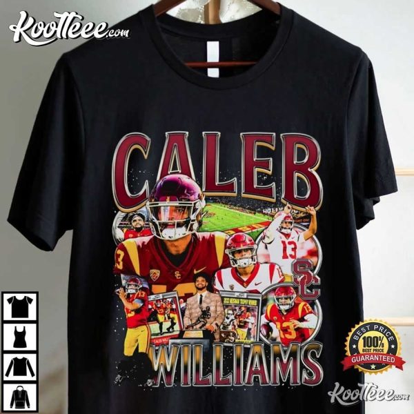 Caleb Williams Vintage 90s Football Gift T-Shirt