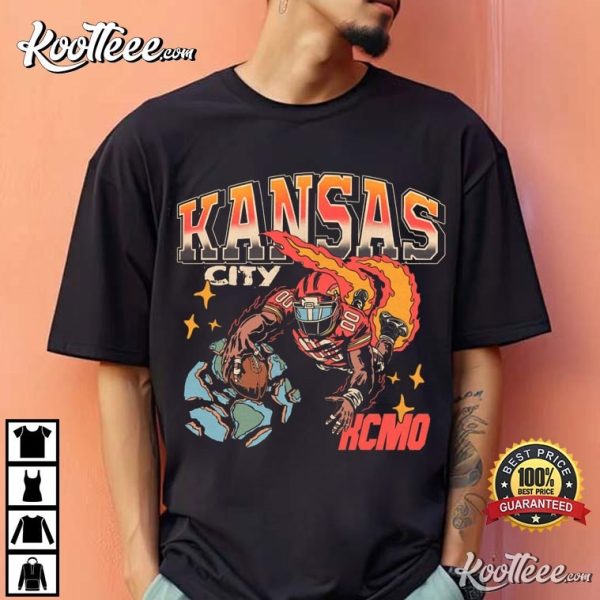 Kansas City Football Vintage Graphic KCMO T-Shirt