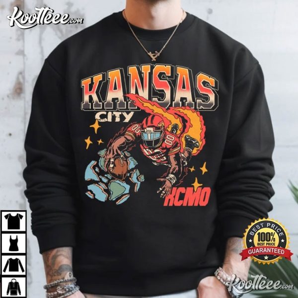 Kansas City Football Vintage Graphic KCMO T-Shirt