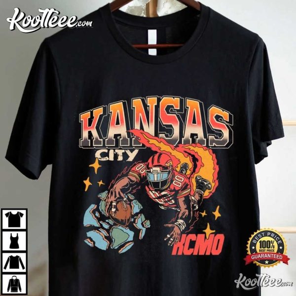 Kansas City Football Vintage Graphic KCMO T-Shirt