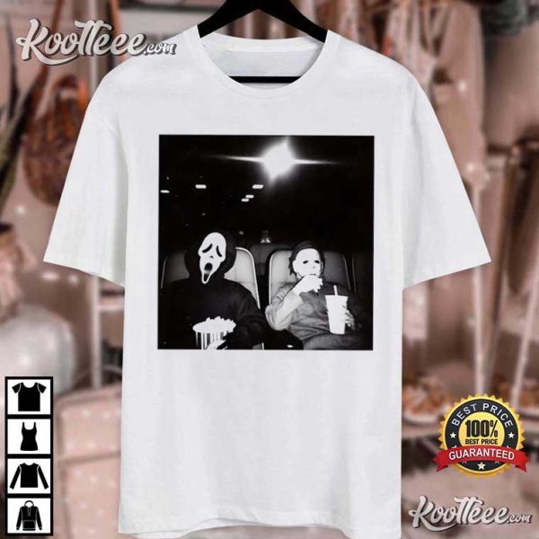 Halloween Ghostface And Michael Myers Horror Killer T-Shirt