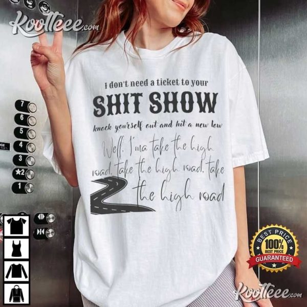 Koe Wetzel High Road Shit Show Lyrics T-Shirt