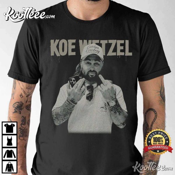 Koe Wetzel Vintage Western Music Tour Gift T-Shirt