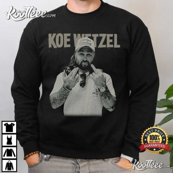 Koe Wetzel Vintage Western Music Tour Gift T-Shirt