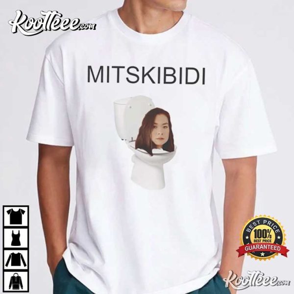 Mitskibidi Toilet Skibidi Mitski Funny Meme T-Shirt