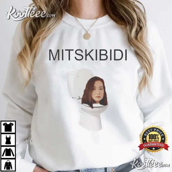 Mitskibidi Toilet Skibidi Mitski Funny Meme T-Shirt