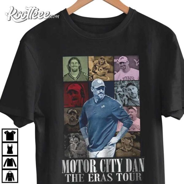 Motor City Dan Campbell MCDC The Eras Tour T-Shirt