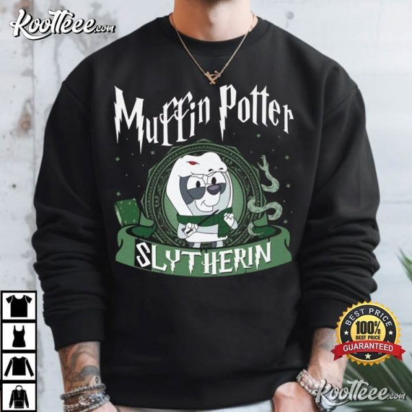 Slytherin Muffin Potter Bluey Harry Potter Crossover T-Shirt