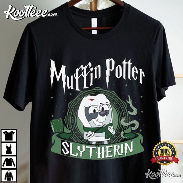 Slytherin Muffin Potter Bluey Harry Potter Crossover T-Shirt