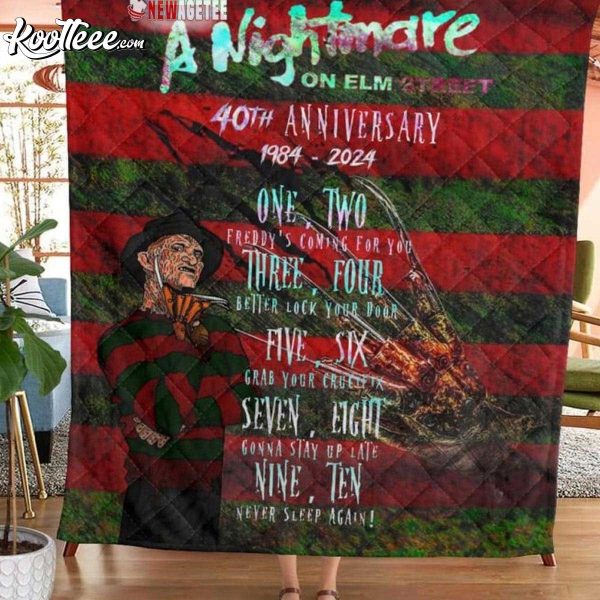 Freddy Krueger A Nightmare On Elm Street Quilt Blanket