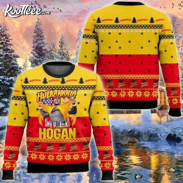 Hulk Hogan Hulkamania Ugly Christmas Sweater