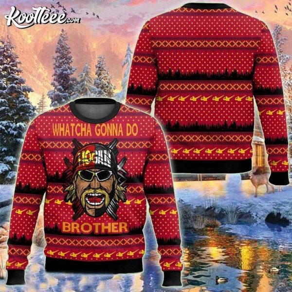 Hulk Hogan Whatcha Gonna Do Brother Ugly Christmas Sweater