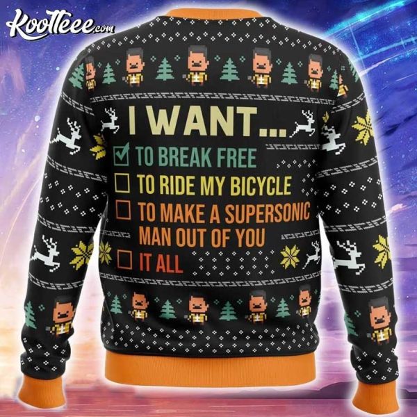 I Want To Break Free Queen Ugly Christmas Sweater