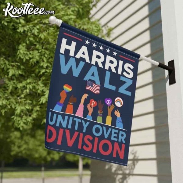 Harris Walz Unity Over Division Flag