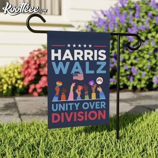 Harris Walz Unity Over Division Flag