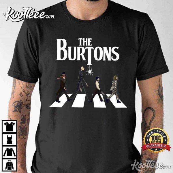 Tim Burton Movies Characters Abbey Road T-Shirt