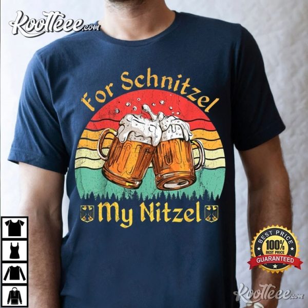 German Oktoberfest Beer Festival For Schnitzel My Nitzel T-Shirt