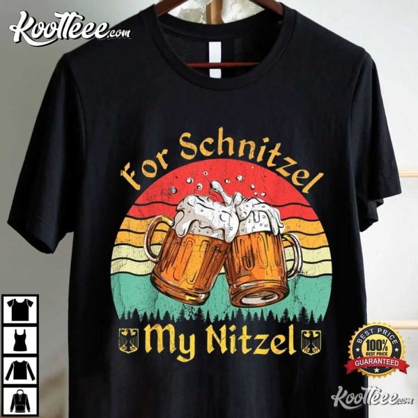 German Oktoberfest Beer Festival For Schnitzel My Nitzel T-Shirt