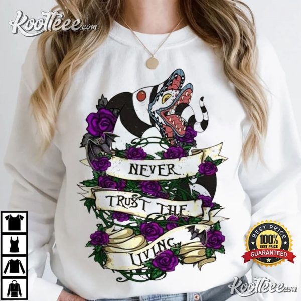 Beetlejuice Never Trust The Living Halloween T-Shirt