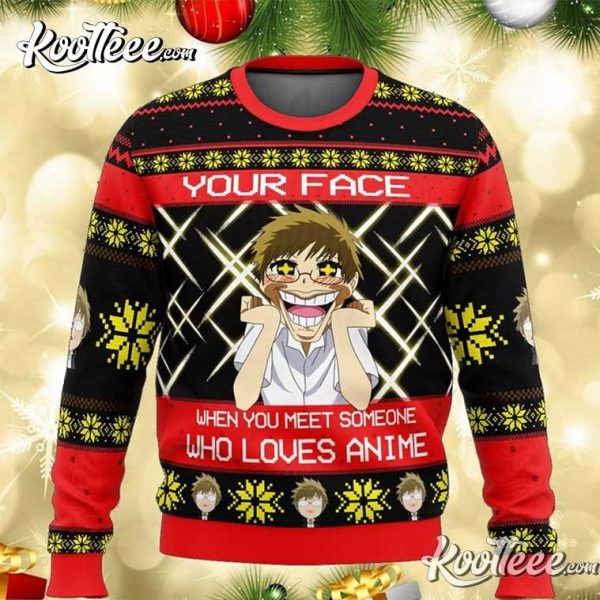 Akihito Beyond The Boundary Anime Lover Ugly Christmas Sweater