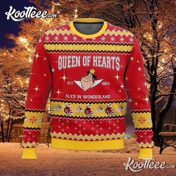 Queen Of Hearts Alice In Wonderland Ugly Sweater