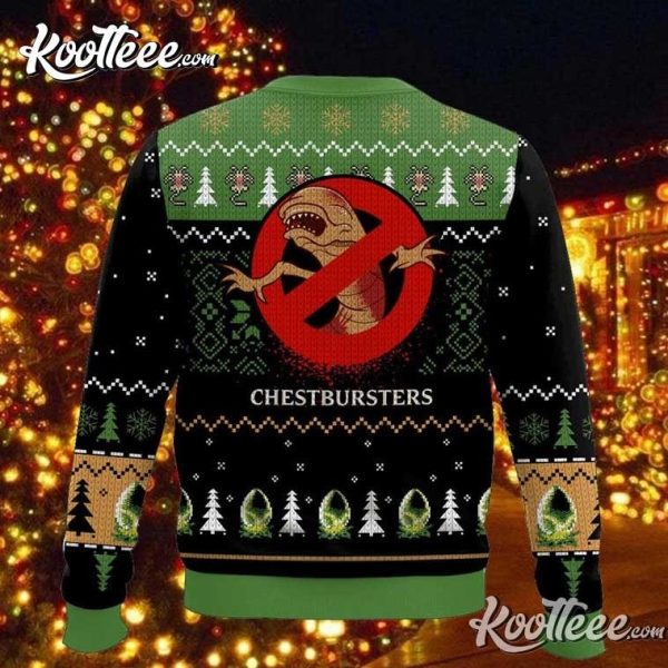 Alien Facehugger Christmas Ugly Sweater