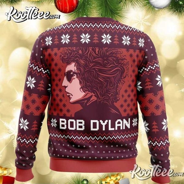 Bob Dylan Blood On The Tracks Ugly Christmas Sweater