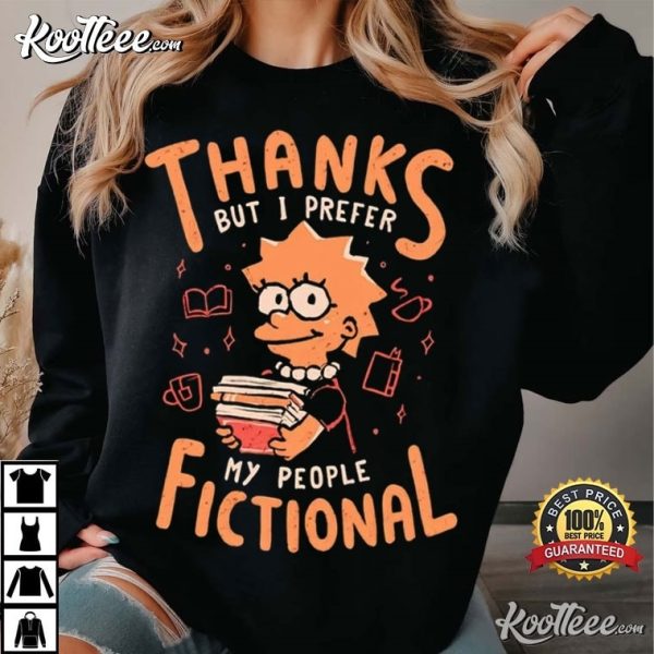 Lisa Simpson Thanks But I Prefer My People Fictional T-Shirt