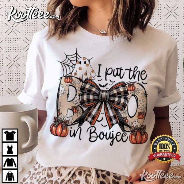 I Put The Boo In Boujee Fall Pumpkin Halloween T-Shirt