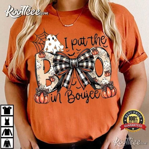 I Put The Boo In Boujee Fall Pumpkin Halloween T-Shirt