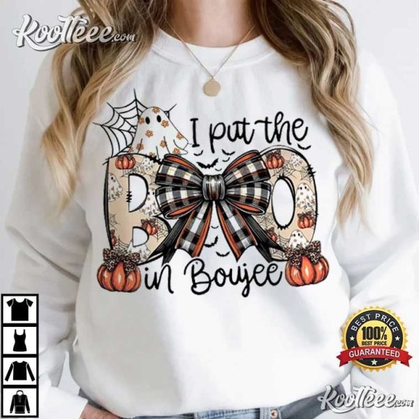 I Put The Boo In Boujee Fall Pumpkin Halloween T-Shirt